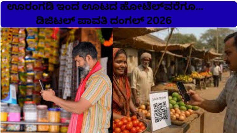 ಊರಂಗಡಿ ಇಂದ ಊಟದ ಹೋಟೆಲ್ ವರೆಗೂ… ಡಿಜಿಟಲ್ ಪಾವತಿ ದಂಗಲ್ 2026